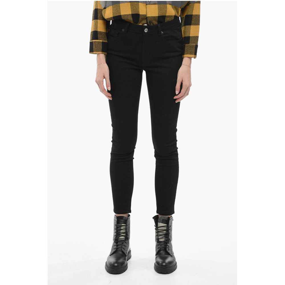 Cotton Blend Skinny Fit Denims with Belt Loops 13cm