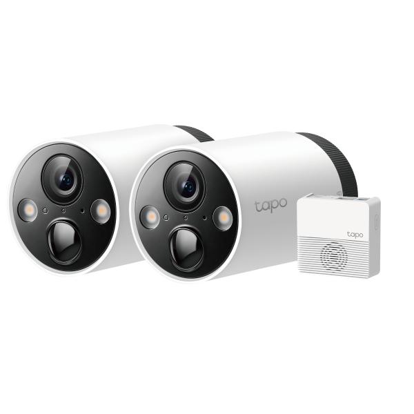 TP-LINK Tapo C420S2 V1 - 2 telecamere Tapo C420 + Hub Tapo H200 - Telecamera di sorveglianza di rete - Interno, esterno - Antipolvere/Impermeabile - Colore (giorno e notte)
