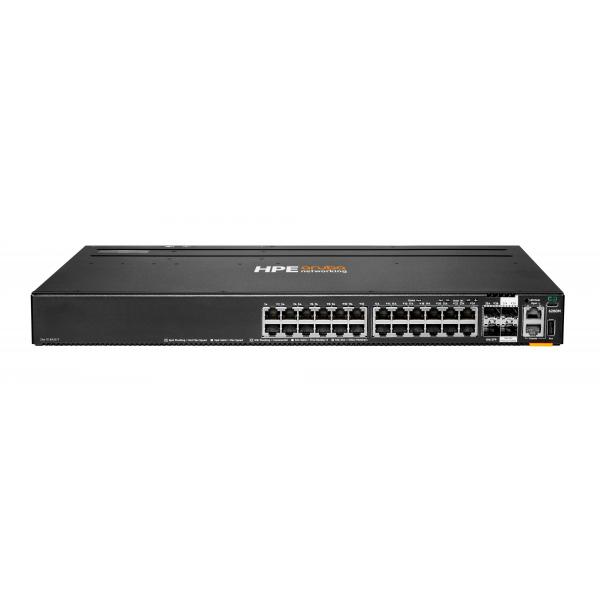 Switch HPE Aruba 6200M 24G 4SFP+ - Switch - distanza di stack max. 10 km - L3 - gestito - 24 x 10/100/1000 + 4 x 1 Gigabit / 10 Gigabit SFP+ (Uplink / Stacking)