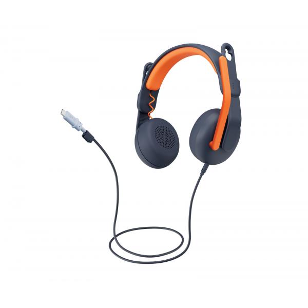 Logitech Zone Learn Cuffie cablate on-ear per studenti, USB-A