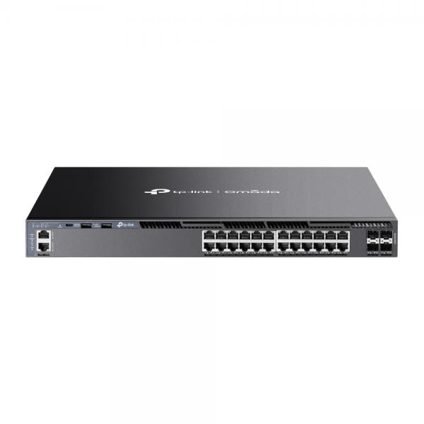 TP-LINK Omada SG6428X V1 - Switch - L3 - gestito - 24 x 10/100/1000 + 4 x 10 GB Ethernet SFP+ (Uplink / Stacking)