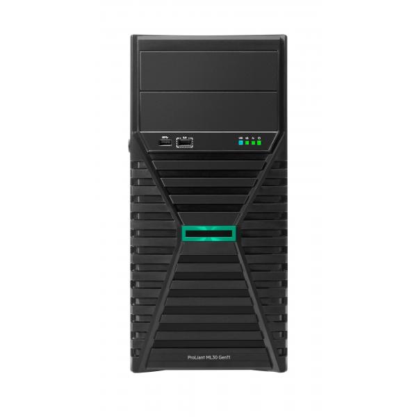 HPE ProLiant ML30 Gen11 - Server - Tower 1 x Xeon E-2434 / 3,4 GHz - RAM 1x 32 GB - 2x SATA 480 GB - Alimentazione: 1x 800 W (Smart Choice)