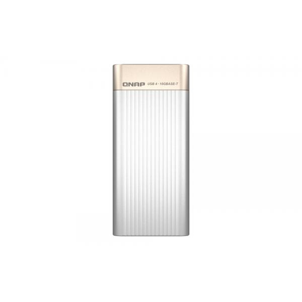 QNAP USB 4 Type-C to 1 x 10GBASE-T Network Ad, Kabelgebunden, USB Typ-C, Ethernet, 10000 Mbit/s, Silber