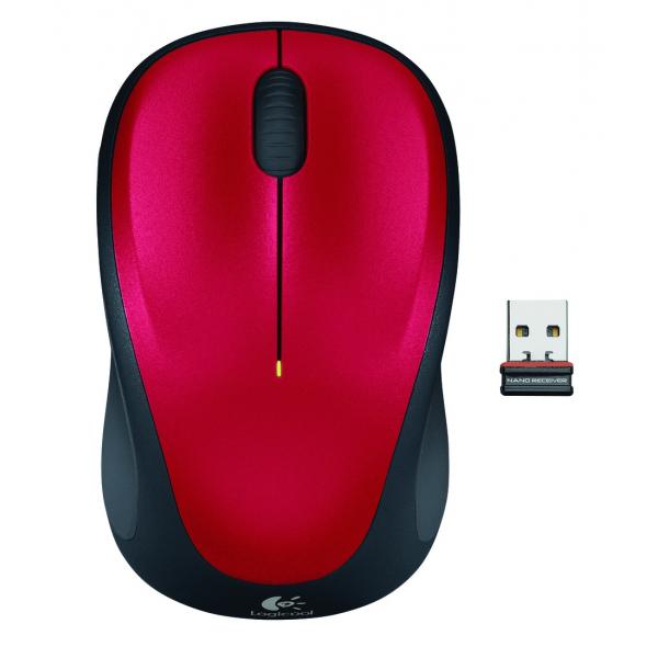 Logitech M235 - mouse - ottico - wireless - 2,4 GHz - ricevitore wireless (USB)