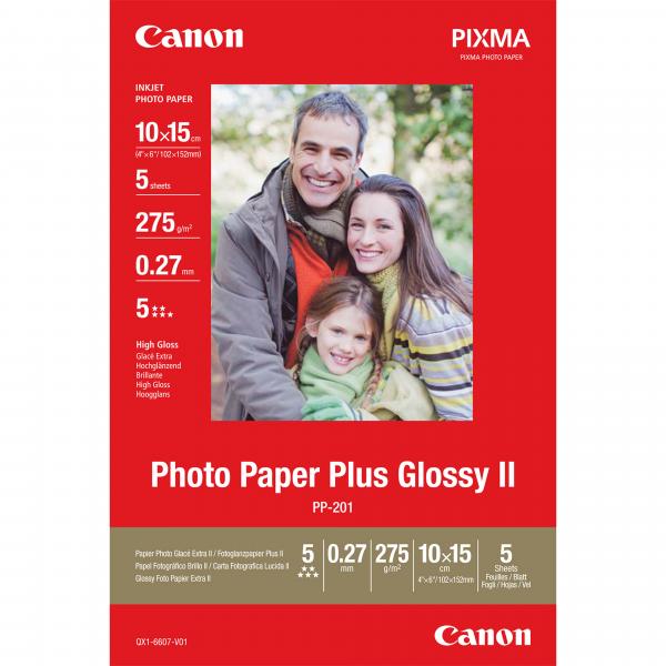 Carta fotografica Canon Plus Glossy II PP-201 - Alta brillantezza