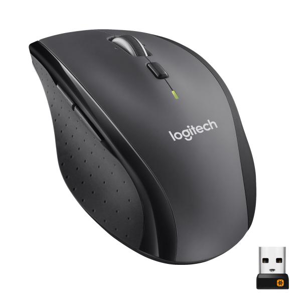 Logitech Marathon M705 - Mouse - Destrimano - Laser - wireless - 2,4 GHz - ricevitore wireless (USB)