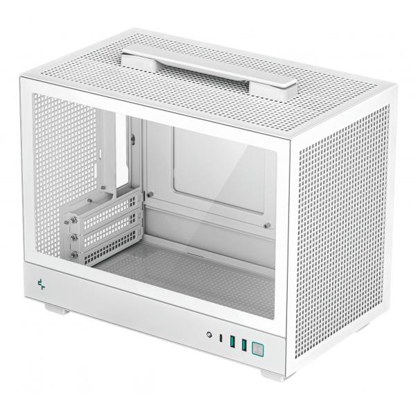 Case Mini-Tower - DeepCool - CH160 mT - Bianco - Design compatto - Ottimizzato per Mini-ITX