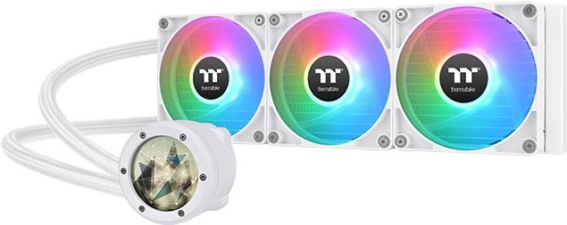 Thermaltake TH360 V2 Ultra ARGB Sync - Snow Edition - Prozessor-Flüssigkeitskühlsystem - Kühlergröße: 360 mm - (für: LGA1156, AM2, AM2+, AM3, LGA1155, AM3+, LGA2011, FM1, FM2, LGA1150, LGA2011-3, LGA1151, AM4, LGA2066, LGA1200, LGA1700, AM5) - Kupfer - 120 mm - snow (CL-W405-PL12SW-A)