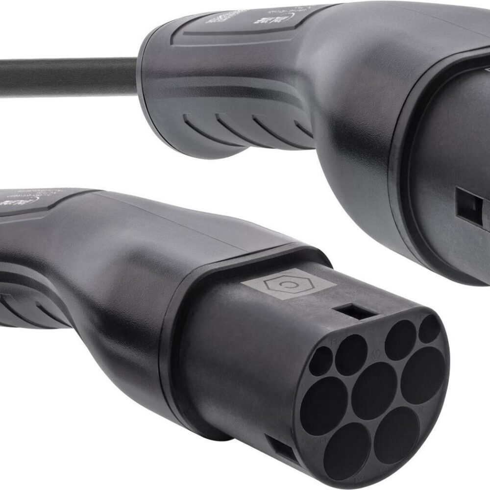 InLine® EV Autoladekabel 11kW Typ2, 3-phasig, 7,5m (16277I)