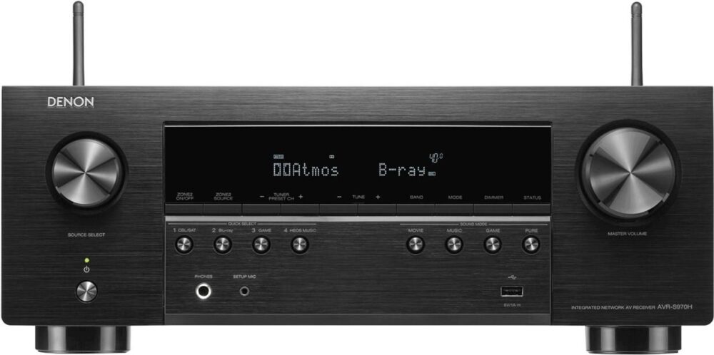 Denon AVR-S970H - 85 W - 7.1 Kanäle - 125 W - AAC - ALAC - FLAC - MP3 - WAV - WMA - AM - FM - 500 W (AVR-S970H)