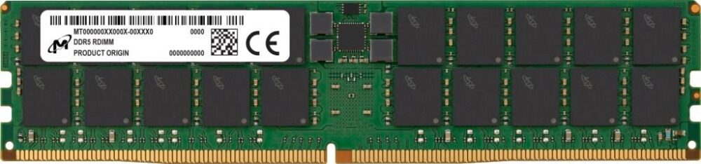 Micron - DDR5 - Modul - 64GB - DIMM 288-PIN - 5600 MHz / PC5-44800 - CL46  registriert - ECC (MTC40F2046S1RC56BR)