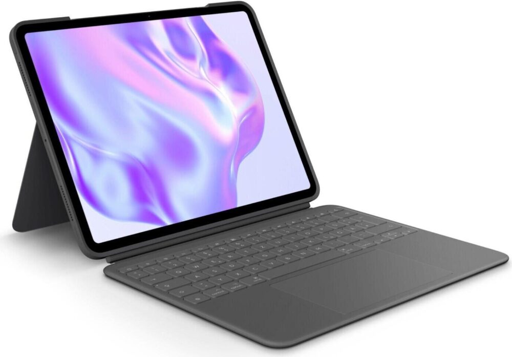 Logitech Combo Touch - Tastatur und Foliohülle - mit Trackpad - hinterleuchtet - Apple Smart connector - QWERTZ - Deutsch - Graphite - für Apple 13-inch iPad Pro M4 Wi-Fi, M4 Wi-Fi + Cellular (920-01
