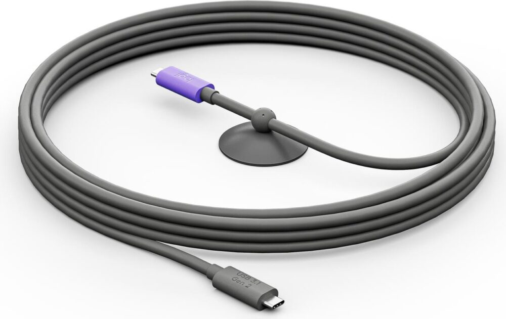 Logitech - USB-Kabel - 24 pin USB-C (M) zu 24 pin USB-C (M) - USB 3,1 Gen 2 - 5,0m - für MeetUp 2 (952-000195)