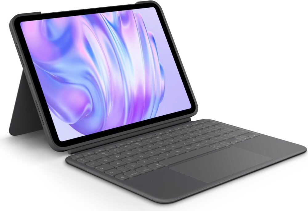 Logitech Combo Touch - Tastatur und Foliohülle - mit Trackpad - hinterleuchtet - Apple Smart connector - QWERTY - US International - Graphite - für Apple 11-inch iPad Pro M4 Wi-Fi, M4 Wi-Fi + Cellular (920-012831)
