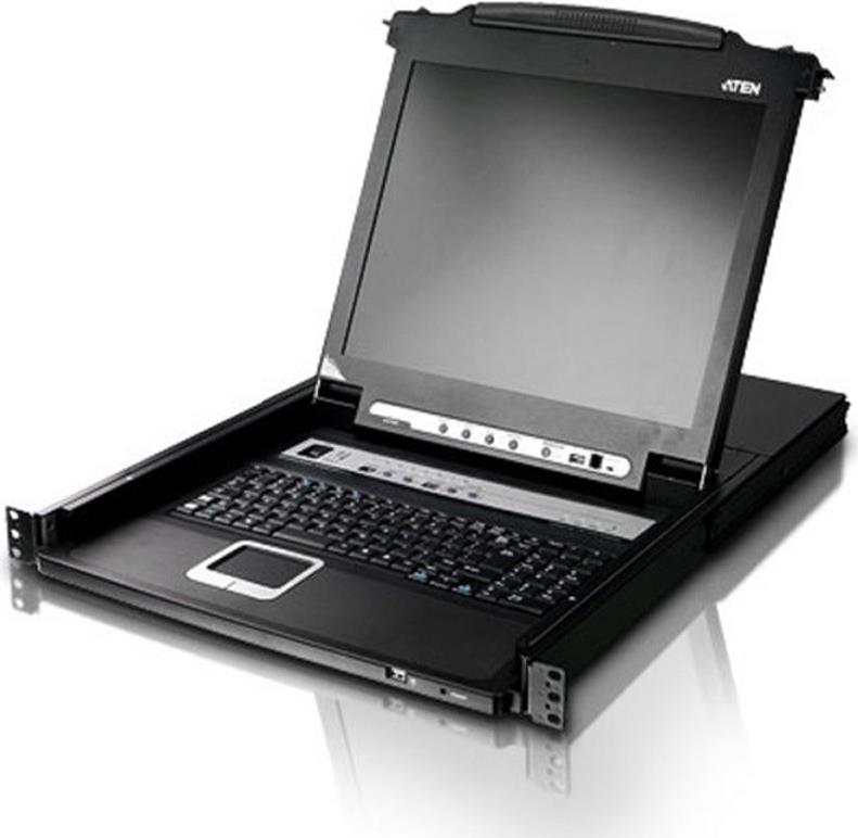ATEN CL5708M Tastatur/Video/Maus (KVM)-Switch Rack-Einbau Schwarz (CL5708M CH)