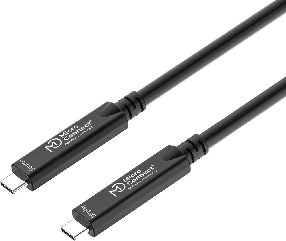MicroConnect Premium Optic Fiber USB-C 3.2 Gen2x1 Bidirectional Cable - Kabel - Digital/Daten (MC-USB3.2CC075-8K-OP)