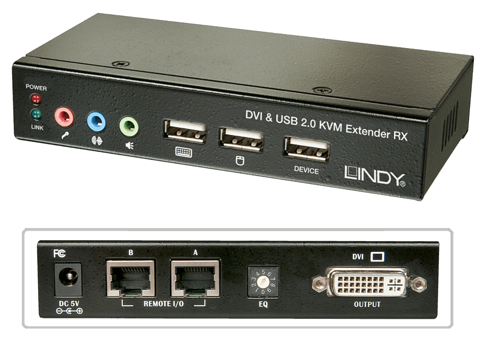 LINDY Cat.5 KVM Extender Classic - KVM-/USB-Extender - USB - bis zu 50 m