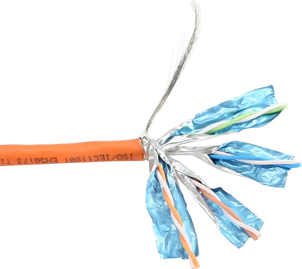 InLine - Bulkkabel - 500,0m - SFTP, PiMF - CAT 6 - halogenfrei - orange (70505)