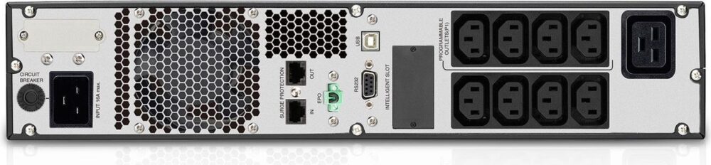 V7 USV 3000VA Rack Mount 2U - 3000 VA - 2700 W - 720 J - IEC Jumpers - 3,05 m - RS-232 (UPS1RM2U3000-1E)