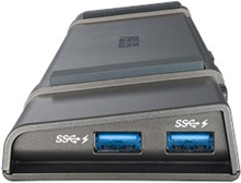 ASUS USB3.0 HZ-3B Docking Station - Dockingstation - USB - DVI, HDMI - 1GbE - 65 Watt - für ASUS BR1100, 14, 15, E410, P14, P15, P17, VivoBook 17, Vivobook Go 14, VivoBook Pro 15 (90XB04AN-BDS000)