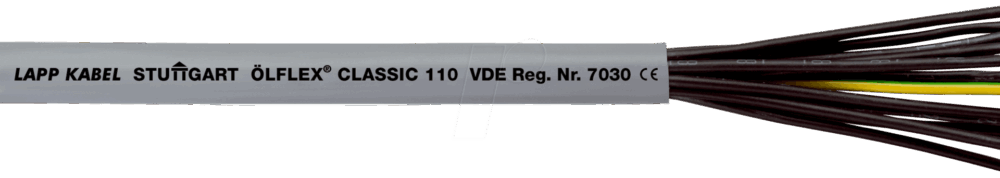 LAPP CL110 5G1,5-100 - Steuerleitung CLASSIC 110, 5 x 1,5 mm, 100 m, mit PE (1119305/100)