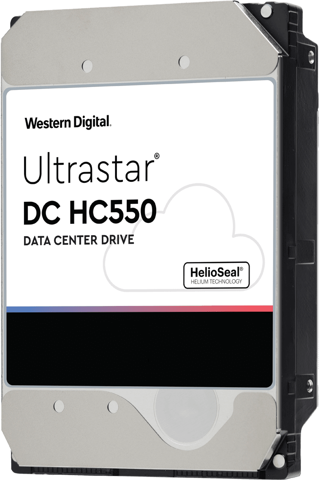 WD Ultrastar DC HC550 WUH721816ALE6L4 - Festplatte - 16TB - intern - 3.5" (8,9 cm) - SATA 6Gb/s - 7200 U/min - Puffer: 512MB (0F38462)