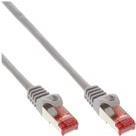 InLine - Patch-Kabel - RJ-45 (M) zu RJ-45 (M) - 25cm - SFTP, PiMF - CAT 6 - ohne Haken, verseilt - Grau (Packung mit 200) (B-76422)