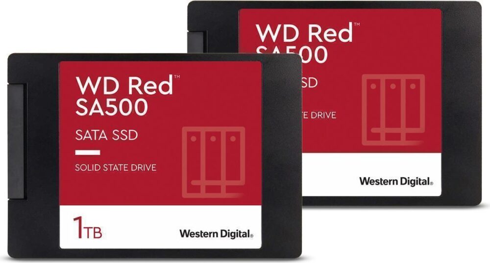 2er Pack WD Red SA500 2.5"  1TB - interne Solid-State-Drive (WDS100T1R0AX2)