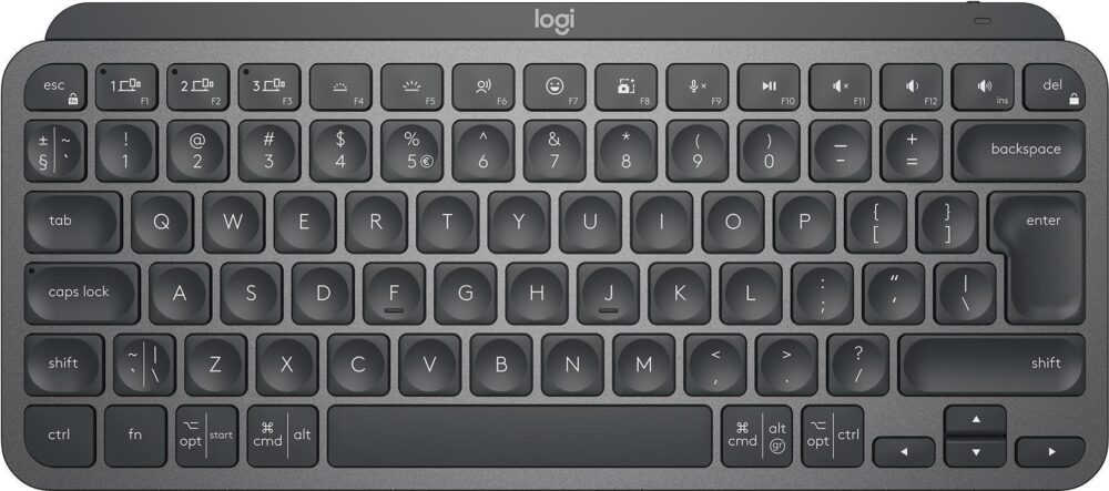 Logitech MX Keys Mini - Tastatur - hinterleuchtet - Bluetooth - QWERTZ - Schweiz - Graphite (920-010485)