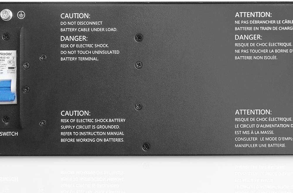 DIGITUS - Batteriegehäuse (in Rack montierbar/extern) - 20 x Batterie - Bleisäure - 9 Ah - 48.3 cm (19") - Schwarz - für DIGITUS DN-170106, DN-170107
