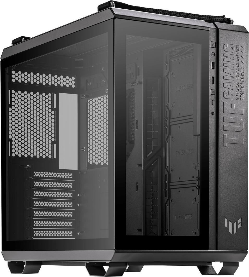 ASUS TUF Gaming GT502 - Mid tower - ATX - Seitenteil mit Fenster (gehärtetes Glas) - keine Spannungsversorgung - USB/Audio (90DC0090-B09000)