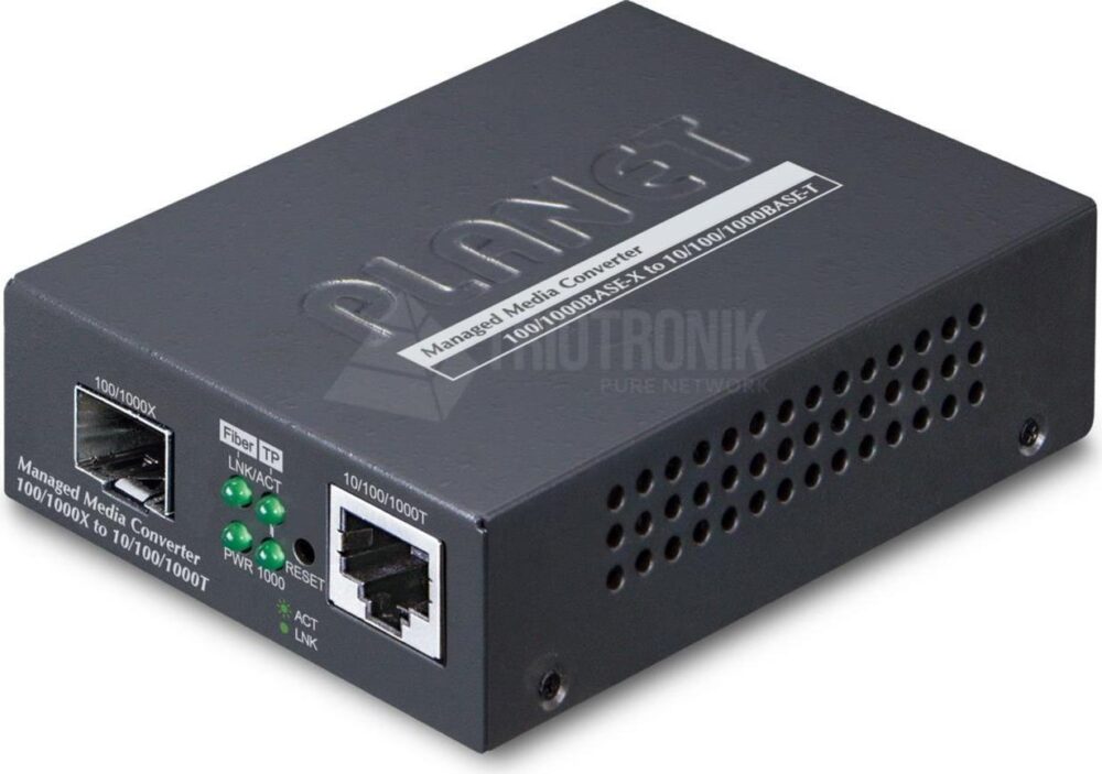 PLANET Web/SNMP Man - IEEE 802.1Q - IEEE 802.1ab - IEEE 802.1ad - IEEE 802.1p - IEEE 802.3 - IEEE 802.3ab - IEEE 802.3ah - IEEE... - Gigabit Ethernet - 10,100,1000 Mbit/s - SFP - Schwarz - Metall (GT-915A)