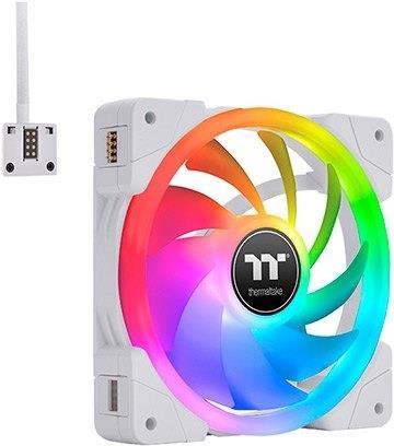 Thermaltake SWAFAN EX14 RGB - Premium Edition - Gehäuselüfter - 140 mm - weiß (Packung mit 3) (CL-F162-PL14SW-A)