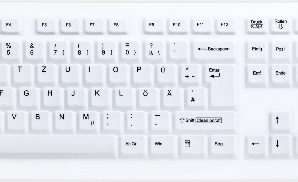 Active Key AK-C8100 Tastatur USB QWERTZ Schweiz Weiß (AK-C8100F-U1-W/CH)