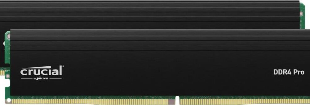 Crucial RAM Crucial Pro 32GB Kit (2x16GB) DDR4-3200 UDIMM CL22 (8Gbit/16Gbit) (CP2K16G4DFRA32A)