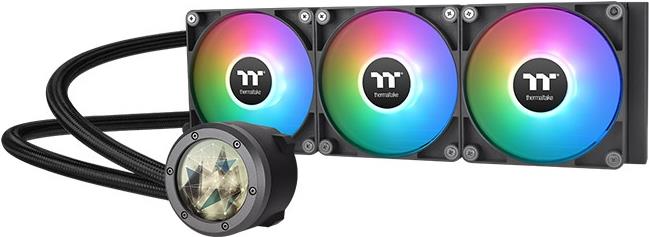 Thermaltake TH360 V2 Ultra ARGB Sync - Prozessor-Luftkühler - mit LCD-Display - (für: LGA1156, AM2, AM2+, AM3, LGA1155, AM3+, LGA2011, FM1, FM2, LGA1150, LGA2011-3, LGA1151, AM4, LGA2066, LGA1200, LGA1700, AM5) - Kupfer - 120 mm - Schwarz (CL-W384-PL12SW-A)