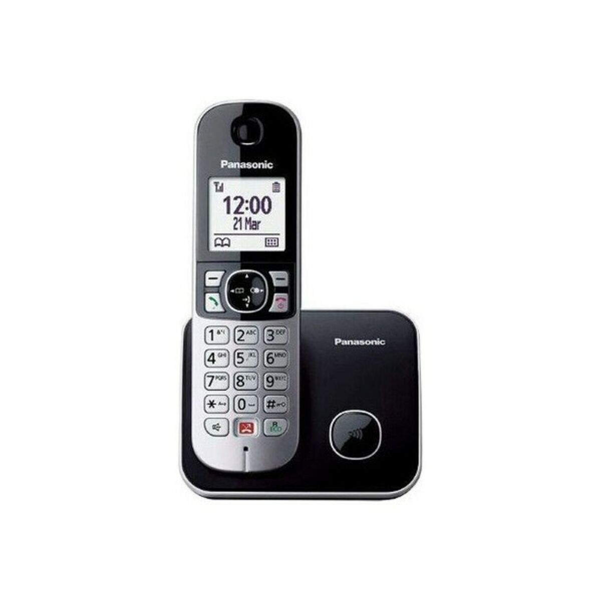 Telefono Fisso Panasonic Corp. KX-TG6851 1,8" LCD Colore:Argentato