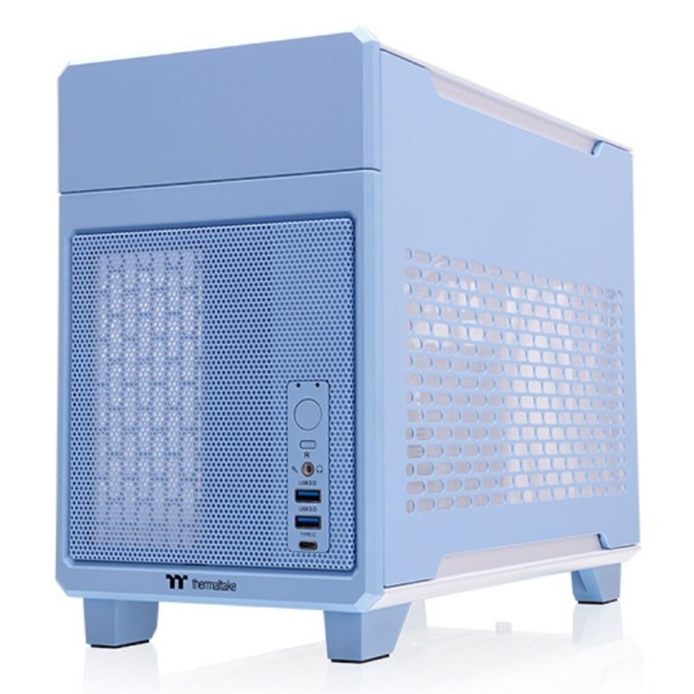 Case computer desktop ATX THERMALTAKE TR100 Mini Tower Azzurro