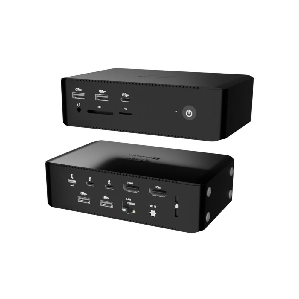 Hub USB i-Tec TB5QUATTRODOCKPD Nero