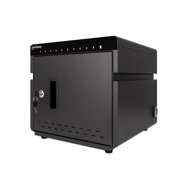 Manhattan 715942 portable device management cart& cabinet Armadio per la gestione dei dispositivi portatili Nero (CHARGING CABINET [X10] 180W- - USB-C PORTS 3A/18W PER PORT)