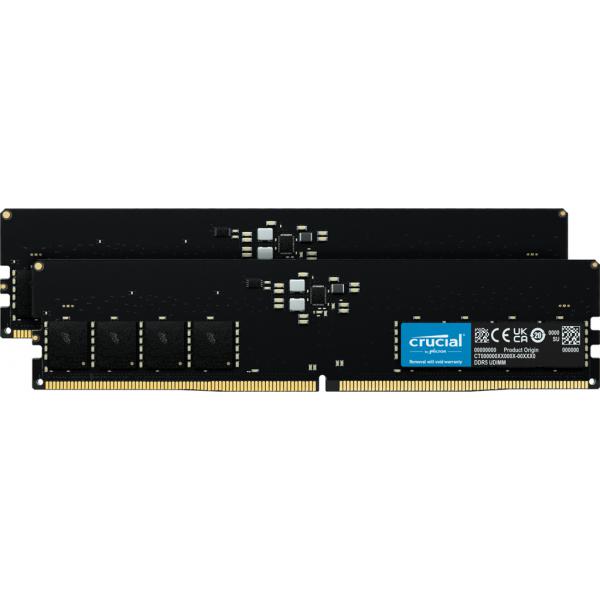 Crucial CT2K16G48C40U5 memoria 32 GB 2 x 16 GB DDR5 4800 MHz (Memory Module 32 Gb 2 X 16 Gb - Ddr5 4800 Mhz - Warranty: 12M)