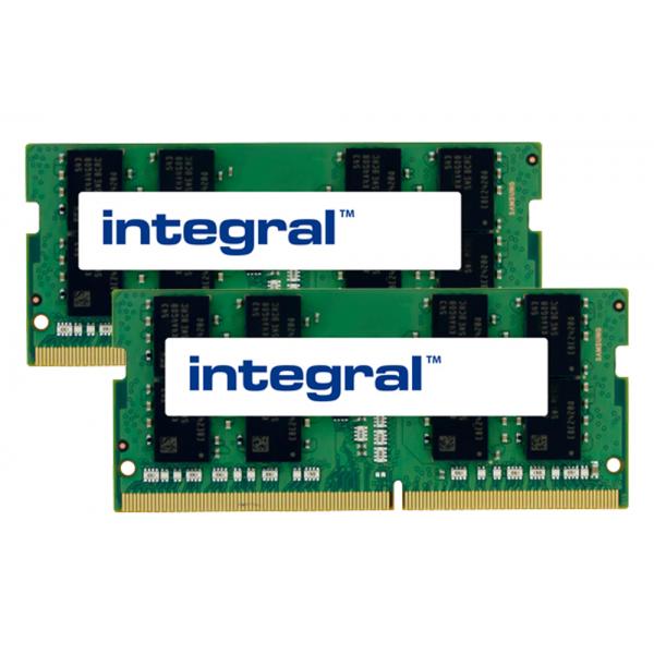 Integral 3EK90AV-IN memoria 32 GB 2 x 16 GB DDR4 (32GB [2X16GB] LAPTOP RAM MODULE KIT DDR4 2400MHZ PC4-19200 UNBUFFERED NON-ECC SODIMM 1.2V 1GX8 CL17 INTEGRAL)