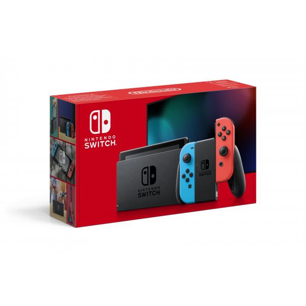 Nintendo Switch console da gioco portatile 15,8 cm [6.2] 32 GB Touch screen Wi-Fi Blu, Grigio, Rosso (Switch 1.1 [Neon Red/Blue])