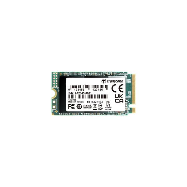 Transcend PCIe SSD 400S 512 GB M.2 PCI Express NVMe 3D NAND (Transcend MTE400S - SSD - 512 GB - interno - M.2 2242 - PCIe 3.0 x4 [NVMe])