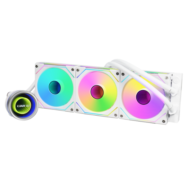 Lian Li GA II TRINITY Case per computer Raffreddatore di liquidi tutto in uno 12 cm Nero 1 pz (Lian Li Galahad II Trinity SL-INF AIO 360mm ARGB All In One CPU Cooler - White)