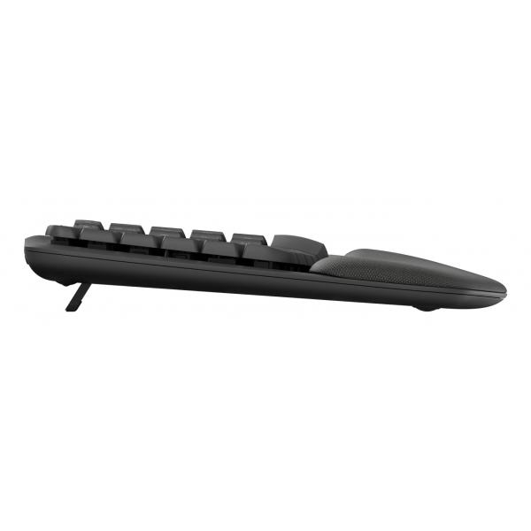 Logitech 920-012333 tastiera Ufficio RF senza fili + Bluetooth QWERTY Inglese UK Grafite (WAVE KEYS FOR BUSINESS - GRAPHITE UK) - Versione UK