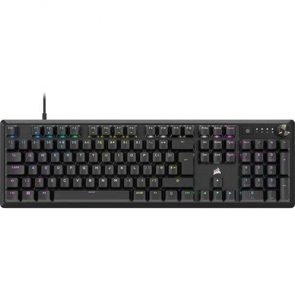 Corsair K70 CORE RGB tastiera Giocare USB QWERTY Inglese UK Nero (CORSAIR K70 CORE RGB KEYBOARD RED) - Versione UK