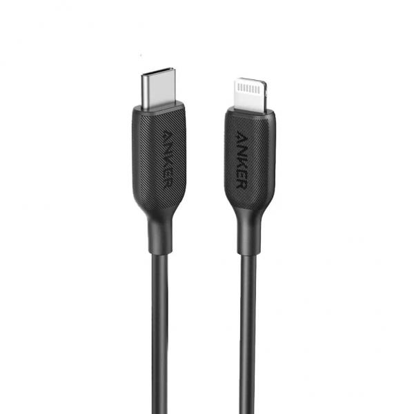 Anker A81B6G11 cavo Lightning 1,8 m Nero (Anker 322 USB-C to LGT Cable Nylon, 1.)