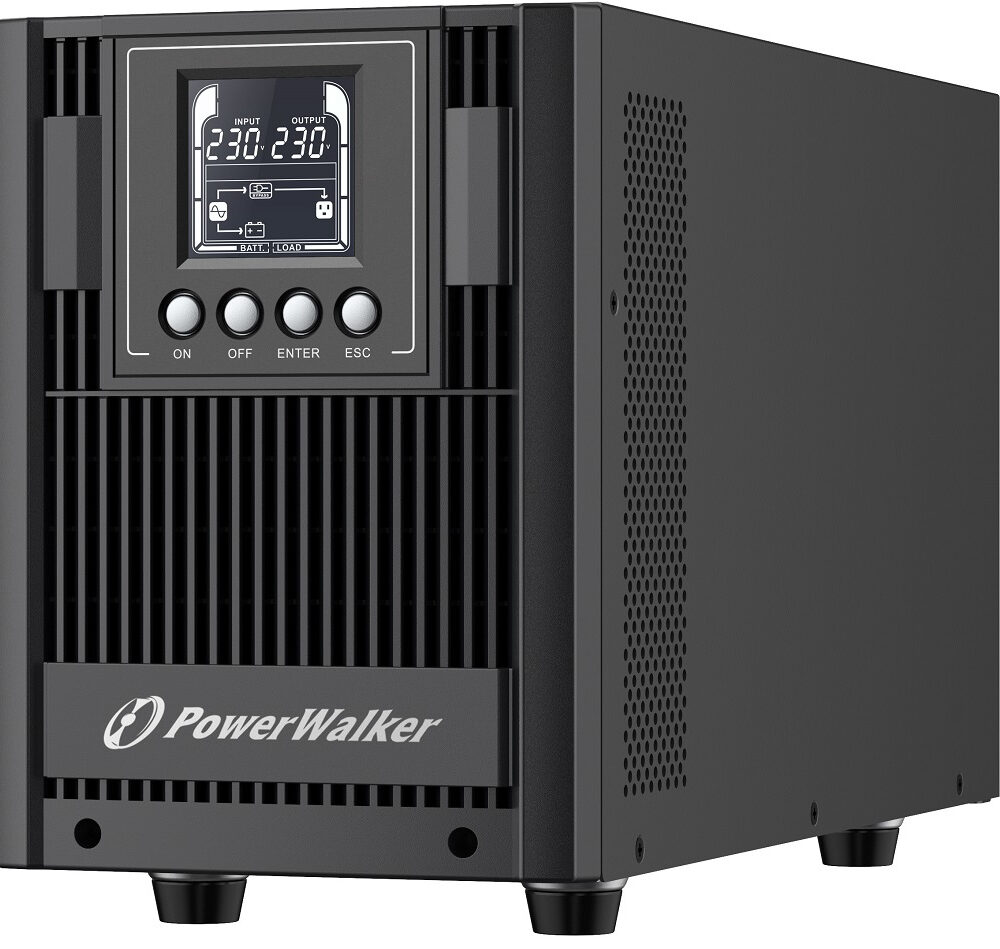 PowerWalker VFI 2000 AT gruppo di continuità [UPS] Doppia conversione [online] 2 kVA 1800 W 4 presa[e] AC (VFI 2000 AT UPS 2000VA/1800W - Online UPS, Intelligent Slot, - HID driver, Easy to Connect Battery Pack VFI 2000 AT, Double-conversion - Warranty: 24M)