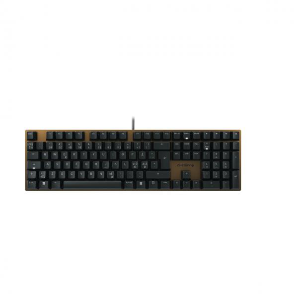 CHERRY KC 200 MX tastiera Universale USB QWERTY Nordic Nero, Bronzo (CHERRY KC 200 MX - tastatur - 100% ful)